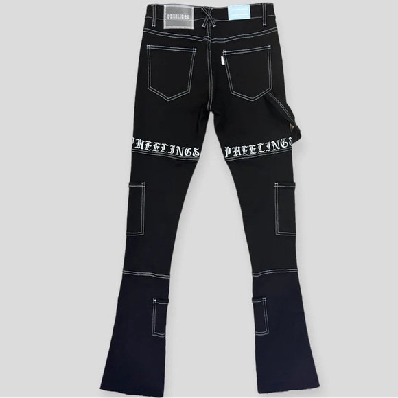 PHEELINGS "DEFYING ODDS" CARGO FLARE STACK DENIM JEANS ONLY - Picture 4 of 8
